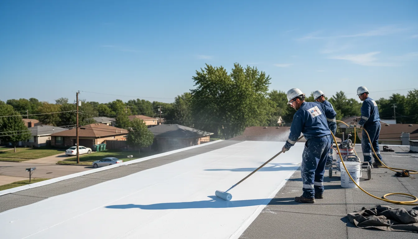 Commercial roof coating in Campbell, TX near me